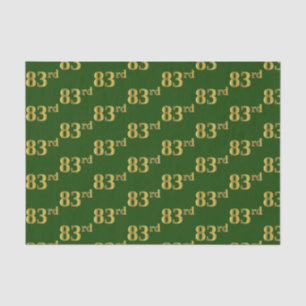 Papier Mousseline Green, Faux Gold 83e (Quatre-vingt-troisième)