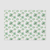 Papier Mousseline Green Gold Shamrock St. Patrick's Day (Recto)