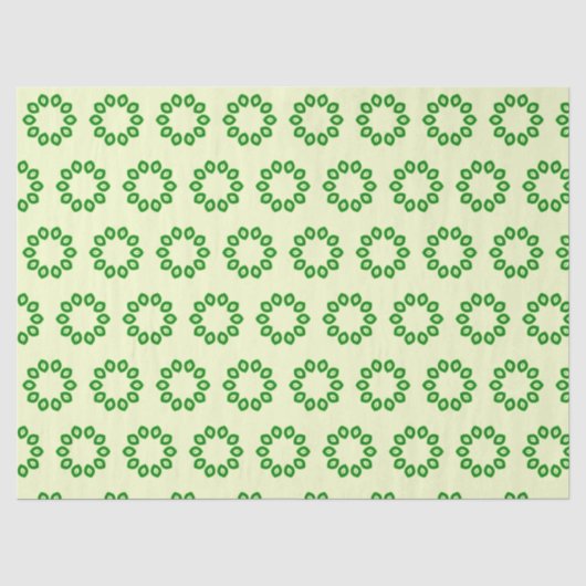 Papier Mousseline Green leaves (Recto)