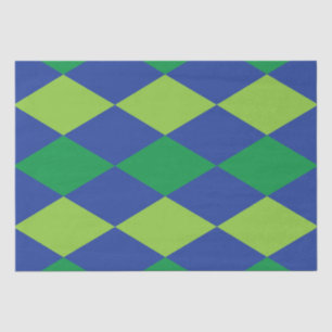 Papier Mousseline Green Lime Green Diamond À damiers Motif