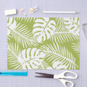 Papier Mousseline Green Palm Feuille Rainforest Motif (Artisanat)