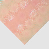 Papier Mousseline Green, Peach, Melon et Coral (Détail)