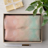 Papier Mousseline Green, Peach, Melon et Coral (Cadeau)