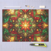 Papier Mousseline Green Red Decorative Holiday Tissue Paper (Artisanat)