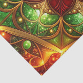 Papier Mousseline Green Red Decorative Holiday Tissue Paper (Détail)