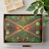 Papier Mousseline Green Red Decorative Holiday Tissue Paper (Cadeau)