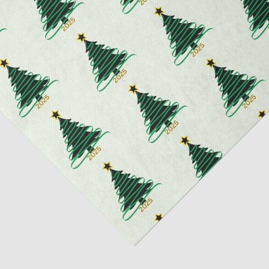 Papier Mousseline Green Tree (Détail)