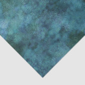 Papier Mousseline Green Turquoise Aqua Blue Earth Marbre Abstrait (Détail)