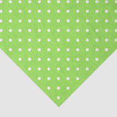 Papier Mousseline Green With White Polka Dots (Détail)
