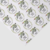Papier Mousseline Green woodpecker à Flight monogram (Détail)