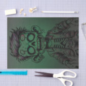 Papier Mousseline Green Zombie Enfant Halloween fête d'anniversaire (Artisanat)