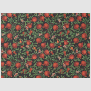 Papier Mousseline Grenades et papillons Bella