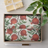 Papier Mousseline Grenades et papillons Bella sur blanc (Cadeau)