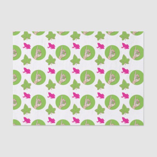 Papier Mousseline Grenouille assez rose (Recto)