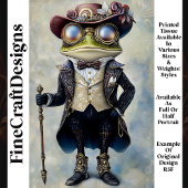 Papier Mousseline Grenouille cool Anthropomorphique Steampunk R5H Dé