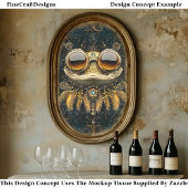 Papier Mousseline Grenouille d'or blanc Art nouveau CM9 Découpage