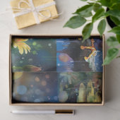 Papier Mousseline Grenouille en aquarelle Collage 1 papier décolpage (Cadeau)