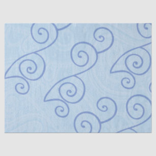 Papier Mousseline Grenouille Joyeuse Au Printemps BLEU