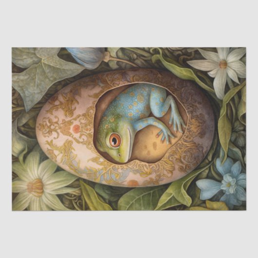 Papier Mousseline Grenouille Pâques (Recto)