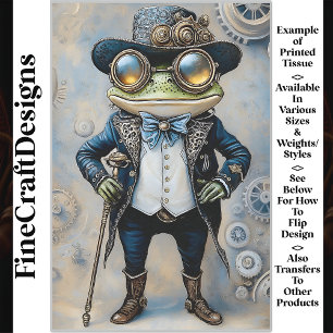 Papier Mousseline Grenouille Steampunk dans les meilleurs vêtements
