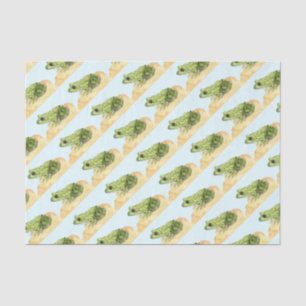 Papier Mousseline Grenouille verte