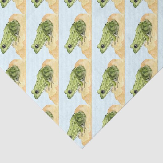 Papier Mousseline Grenouille verte (Détail)