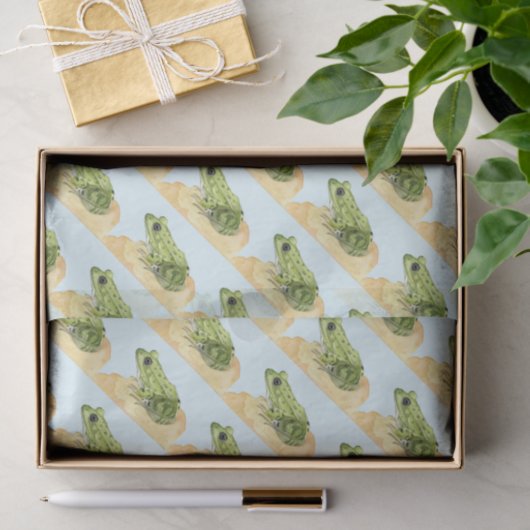 Papier Mousseline Grenouille verte (Cadeau)