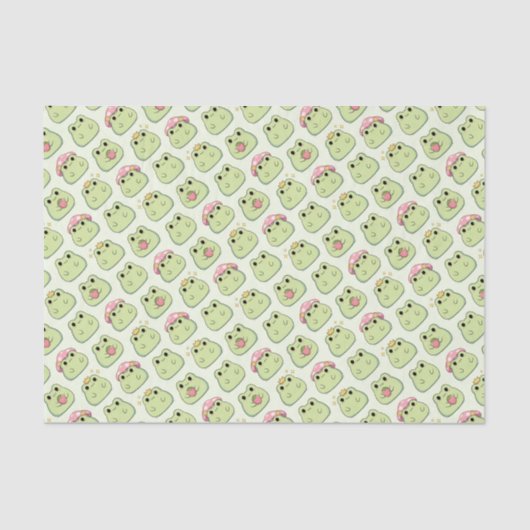 Papier Mousseline Grenouilles (Recto)
