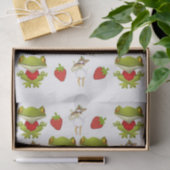 Papier Mousseline Grenouilles en papier de tissus Poulet fraise (Cadeau)