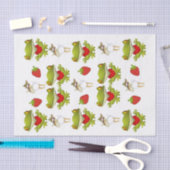 Papier Mousseline Grenouilles en papier de tissus Poulet fraise (Artisanat)