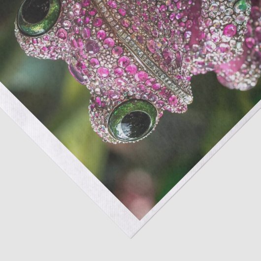 Papier Mousseline Grenouilles et diamants1 (Détail)