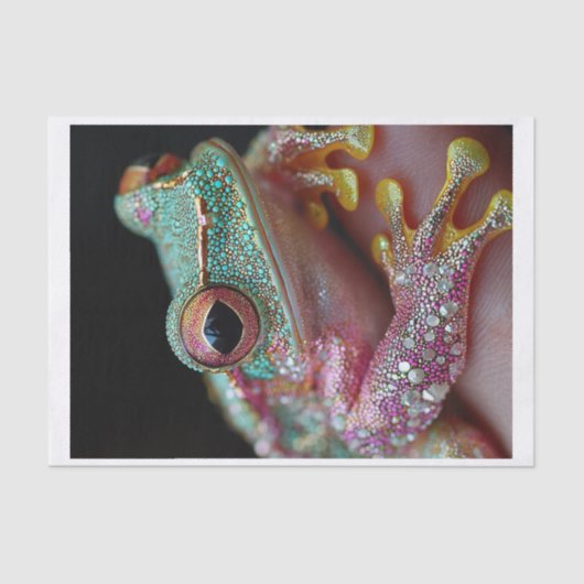 Papier Mousseline Grenouilles et diamants10 (Recto)