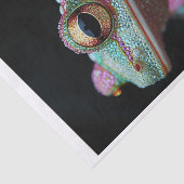 Papier Mousseline Grenouilles et diamants3 (Détail)