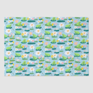 Papier Mousseline Grenouilles et Lily Pads BABY SHOWER mignon Enfant