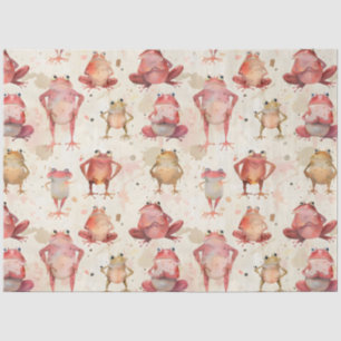 Papier Mousseline Grenouilles fantiques