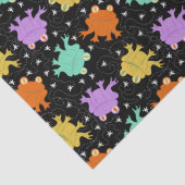 Papier Mousseline Grenouilles psychédéliques Papier tissulaire multi (Détail)