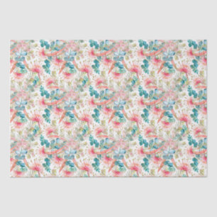 Papier Mousseline Grevillea Rose Et Eucalyptus