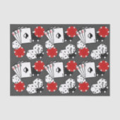 Papier Mousseline Grey Casino Poker Partie papier (Recto)