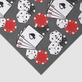 Papier Mousseline Grey Casino Poker Partie papier (Détail)