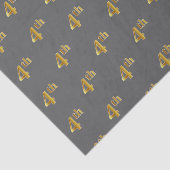 Papier Mousseline Grey, Faux Gold 4e (quatrième) Event Tissue Paper (Détail)