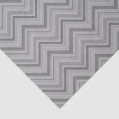 Papier Mousseline Grey stripes zigzag (Détail)