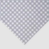 Papier Mousseline Grey White Gingham (Détail)