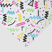 Papier Mousseline Griffonnage jaune vert-bleu rose au néon des (Détail)