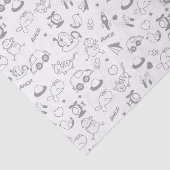 Papier Mousseline Griffonnages de bébé (Détail)