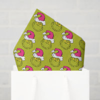 Grinch avec un chapeau de Père Noël rose
