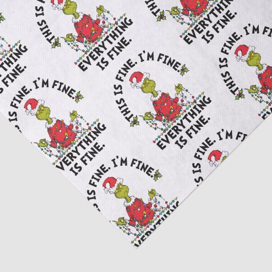 Papier Mousseline Grinch | Everything is Fine (Détail)