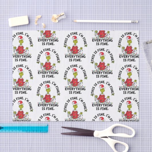 Papier Mousseline Grinch | Everything is Fine (Artisanat)