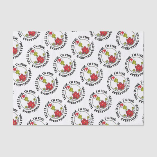 Papier Mousseline Grinch | Everything's Fine (Recto)