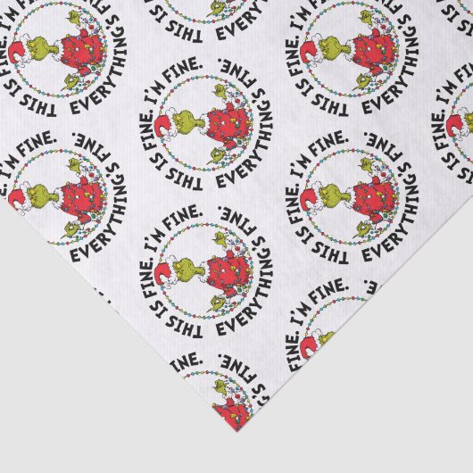 Papier Mousseline Grinch | Everything's Fine (Détail)