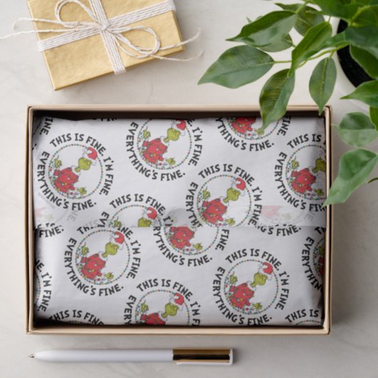 Papier Mousseline Grinch | Everything's Fine (Cadeau)